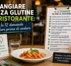 mangiare senza glutine al ristorante